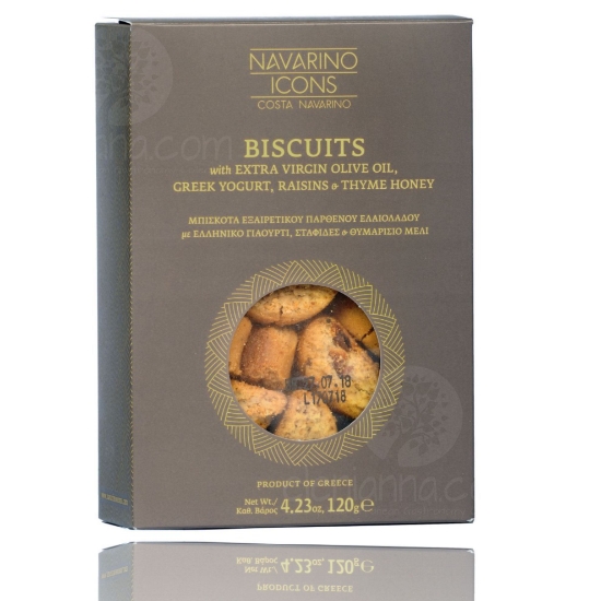 Biscuits with Extra Virgin Olive Oil, Greek Yogurt, Raisins & Thyme Honey