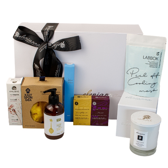 Aphrodite's Glow Greek Beauty Gift Set with Organic Olive Oil Elixir.