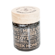 Close-up of Dark, Rich Forest Honey - Organic and Unfiltered